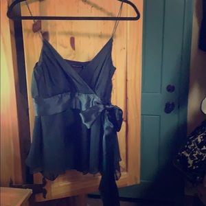 Sexy Silk Top w/ tie-front detail by The Limited